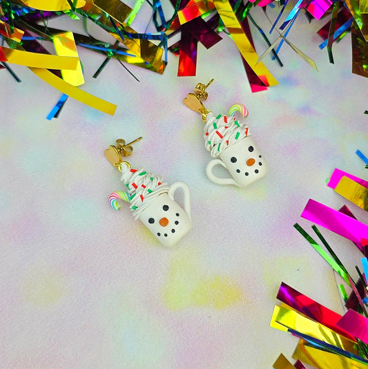 Christmas- Christmas Snowman Hot Chocolate Dangles