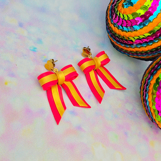 Christmas- Red and Gold Present Mini Bows