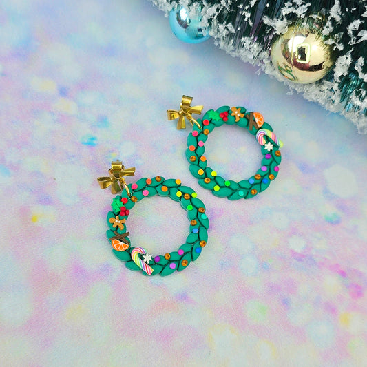 Christmas- Detailed Wreath Dangles