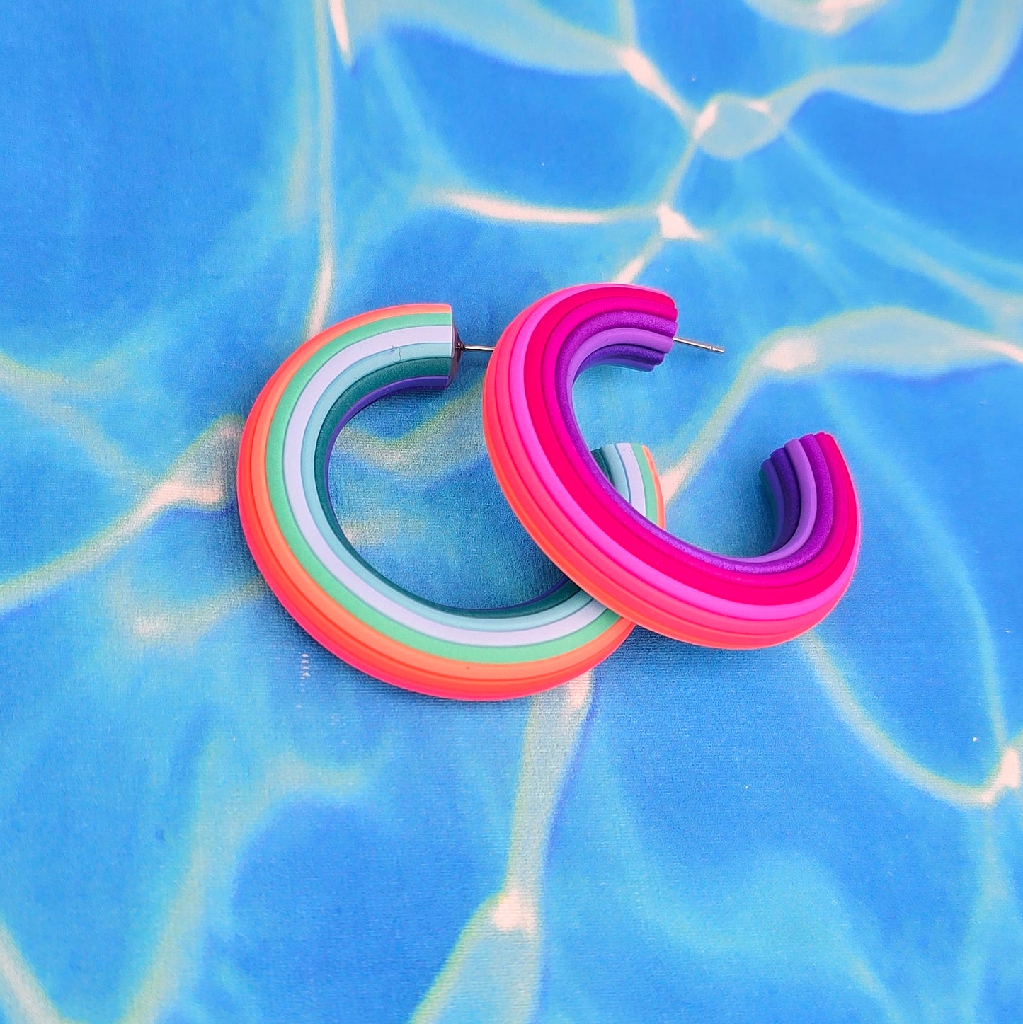 Mermaid Magic Ombre Hoops