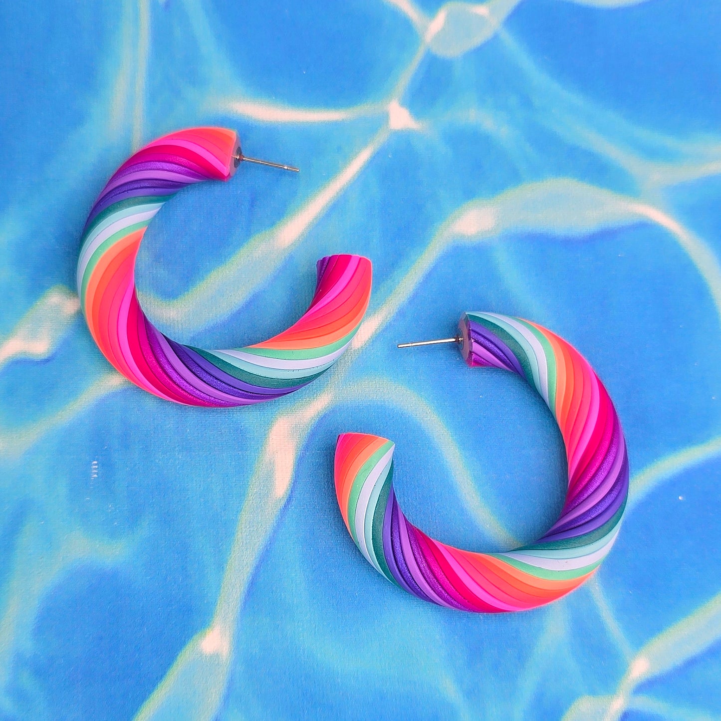 Mermaid Magic Twisted Hoops