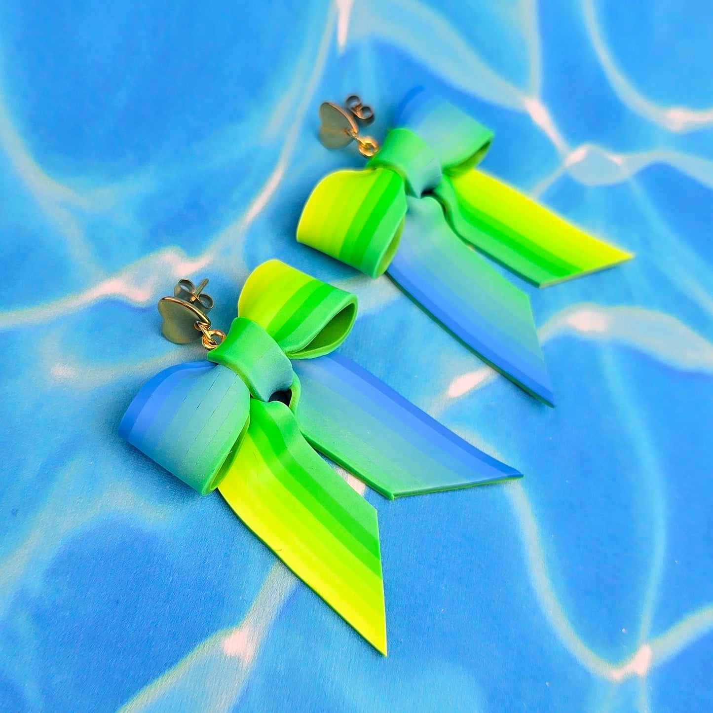 Blue Lagoon Large Bow Dangles