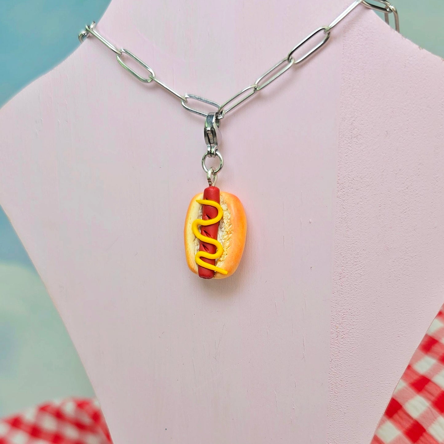 Hot Dog Necklace Charm (Charm Only)