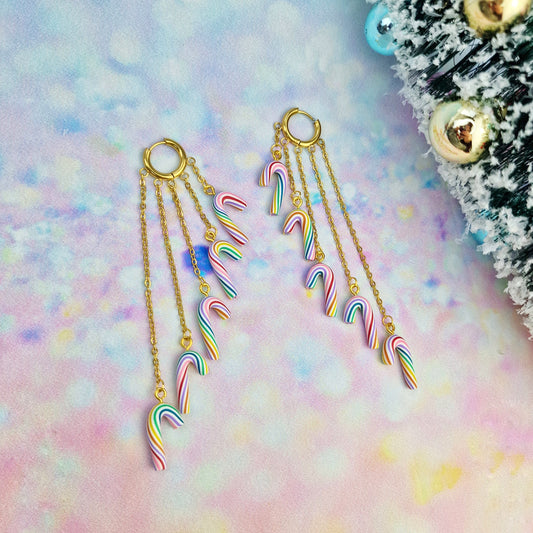 Christmas- Colourful Candy Cane 5 Drops