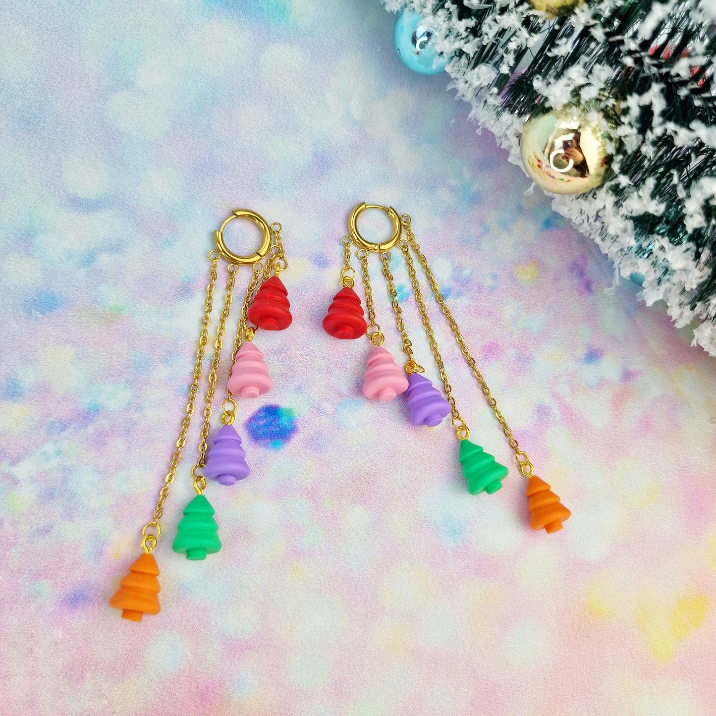 Christmas- Colourful Christmas Tree 5 Drops