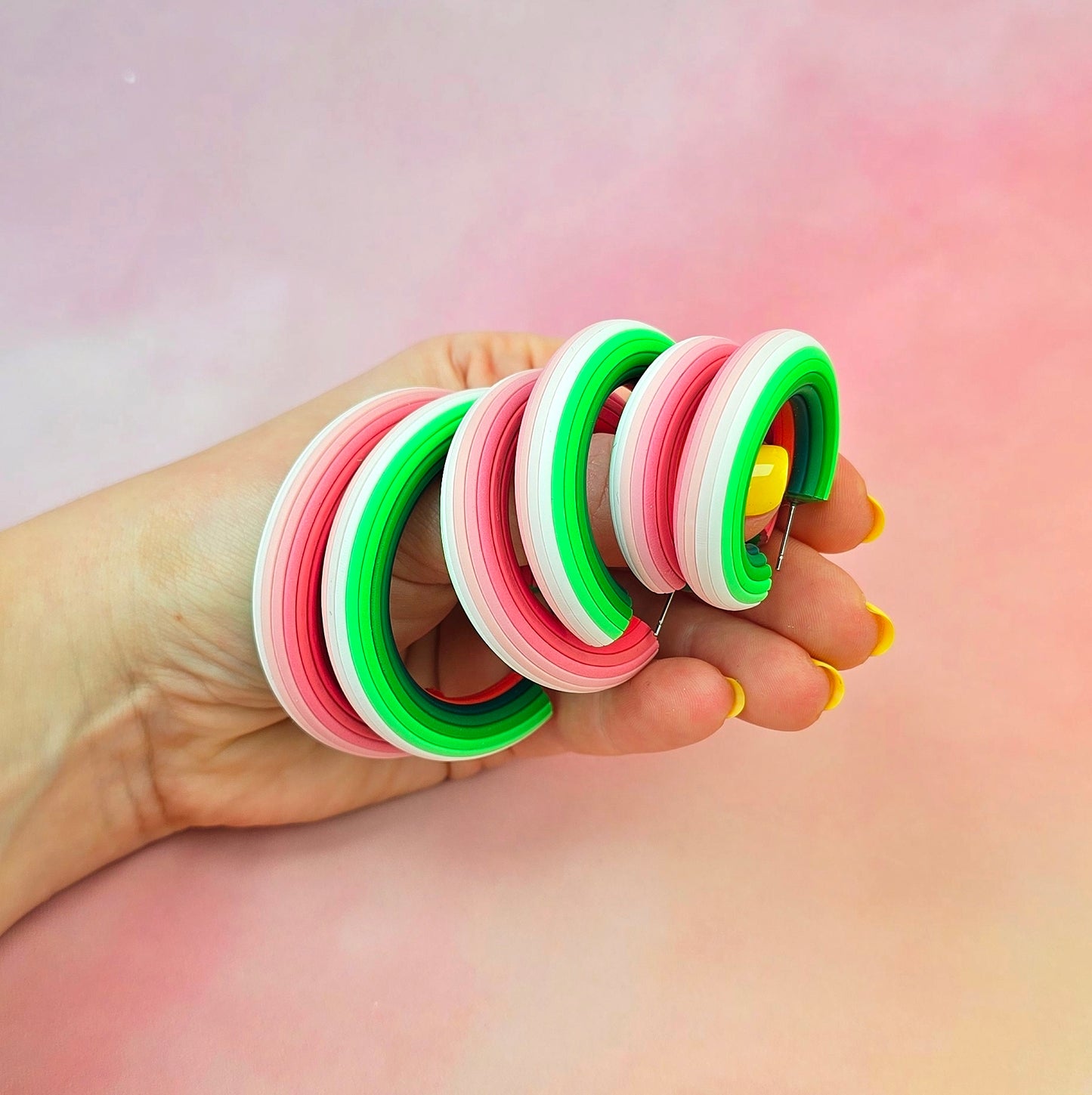 Watermelon Sugar Ombre Hoops