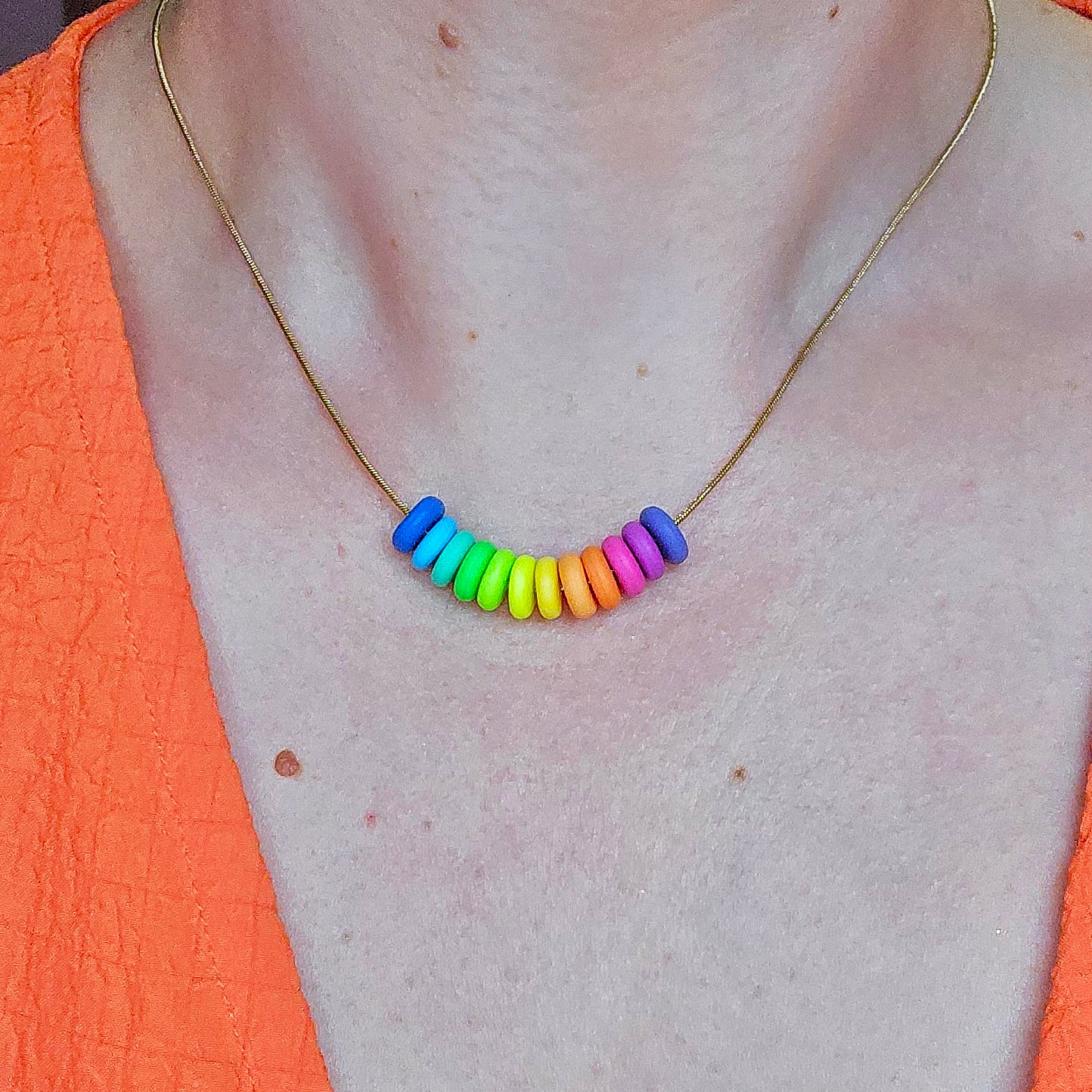 Neon Bouquet Mini Beaded Necklace