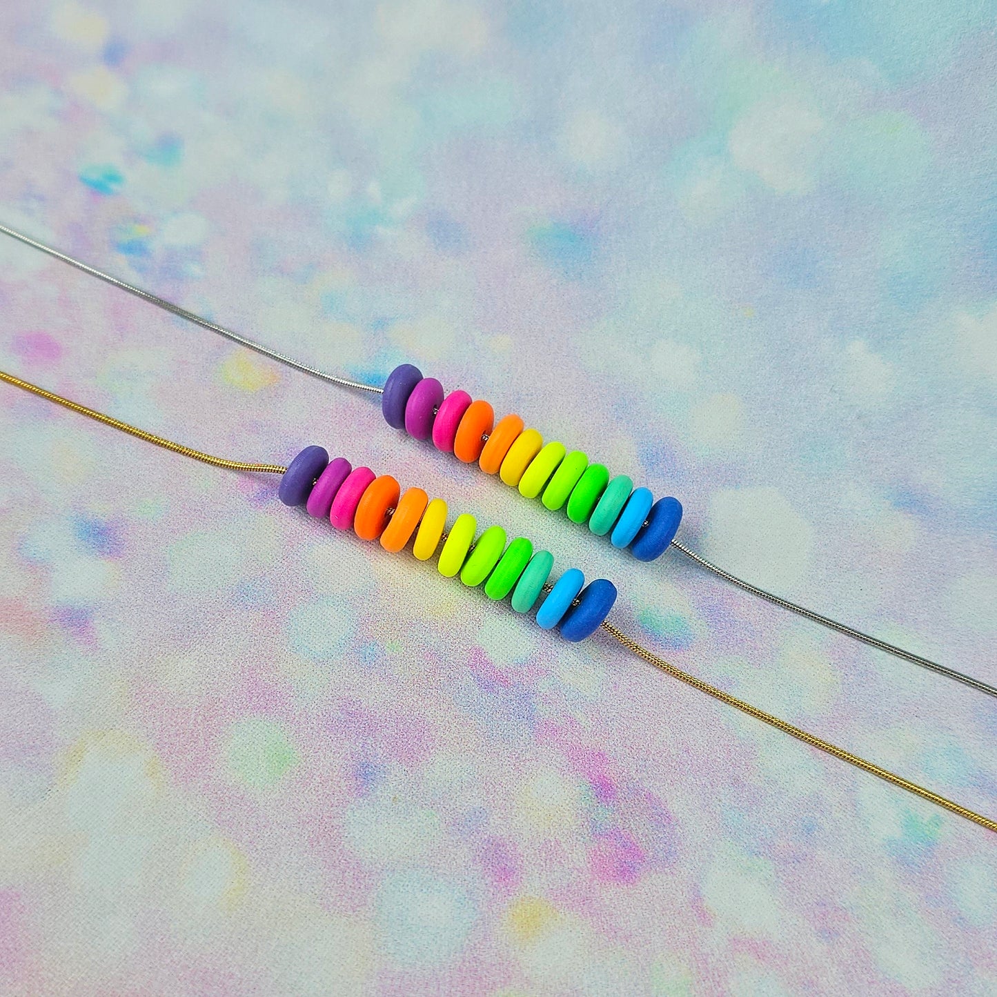 Neon Bouquet Mini Beaded Necklace