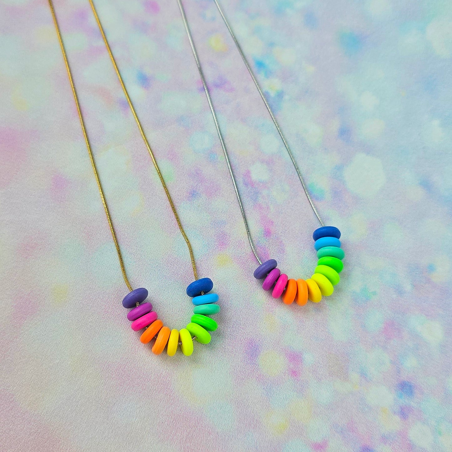 Neon Bouquet Mini Beaded Necklace