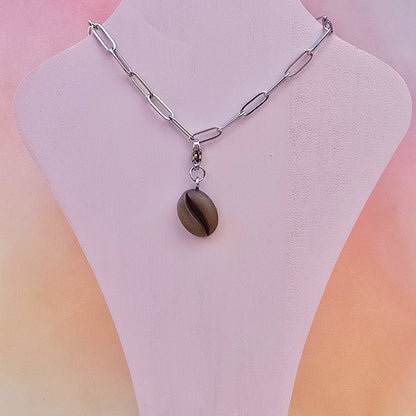 Coffee Bean Necklace Charm