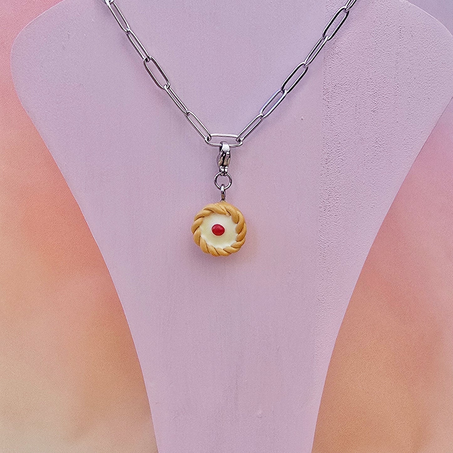 Bakewell Tart Necklace Charm