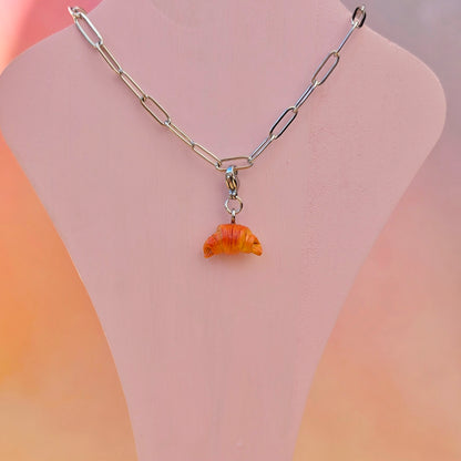 Croissant Necklace Charm