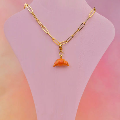 Croissant Necklace Charm