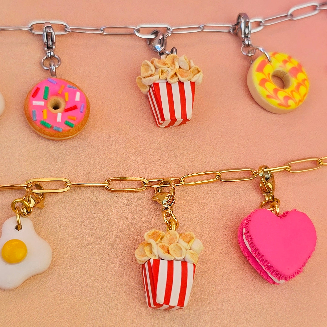 Popcorn Necklace Charm