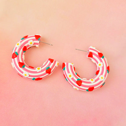 Strawberry Milk Chunky Hoops