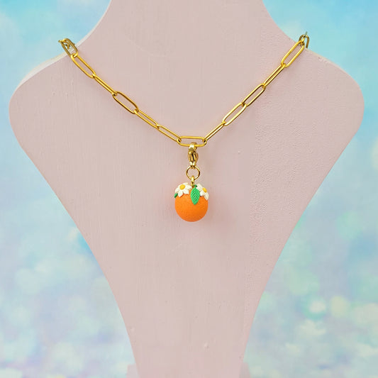 Orange Necklace Charm (Charm Only)