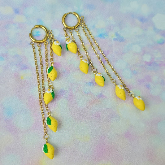 Lemon 5 Drop Dangles