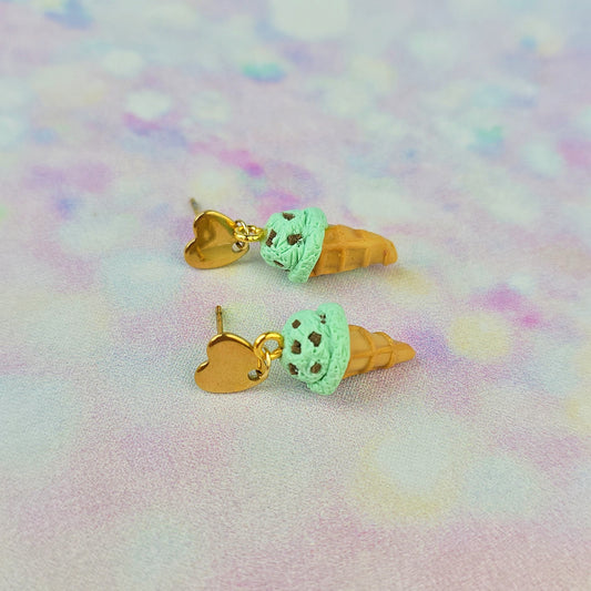 Mint Chocolate Chip Ice Cream Dangles