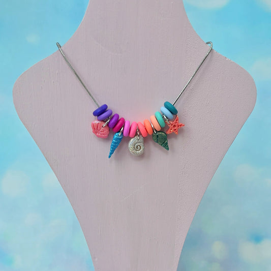 Mermaid Magic Mini Beaded Necklace (With Charms)