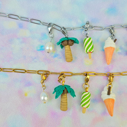 Palm Tree Necklace Charm (Charm Only)