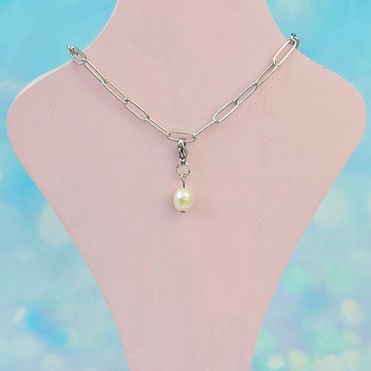 Freshwater Pearl Spacer Necklace Charm (Charm Only)