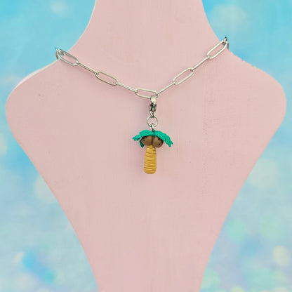 Palm Tree Necklace Charm (Charm Only)