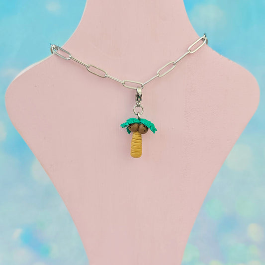 Palm Tree Necklace Charm (Charm Only)
