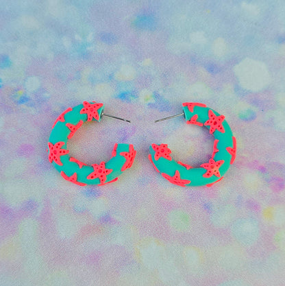 Coral Starfish Hoops