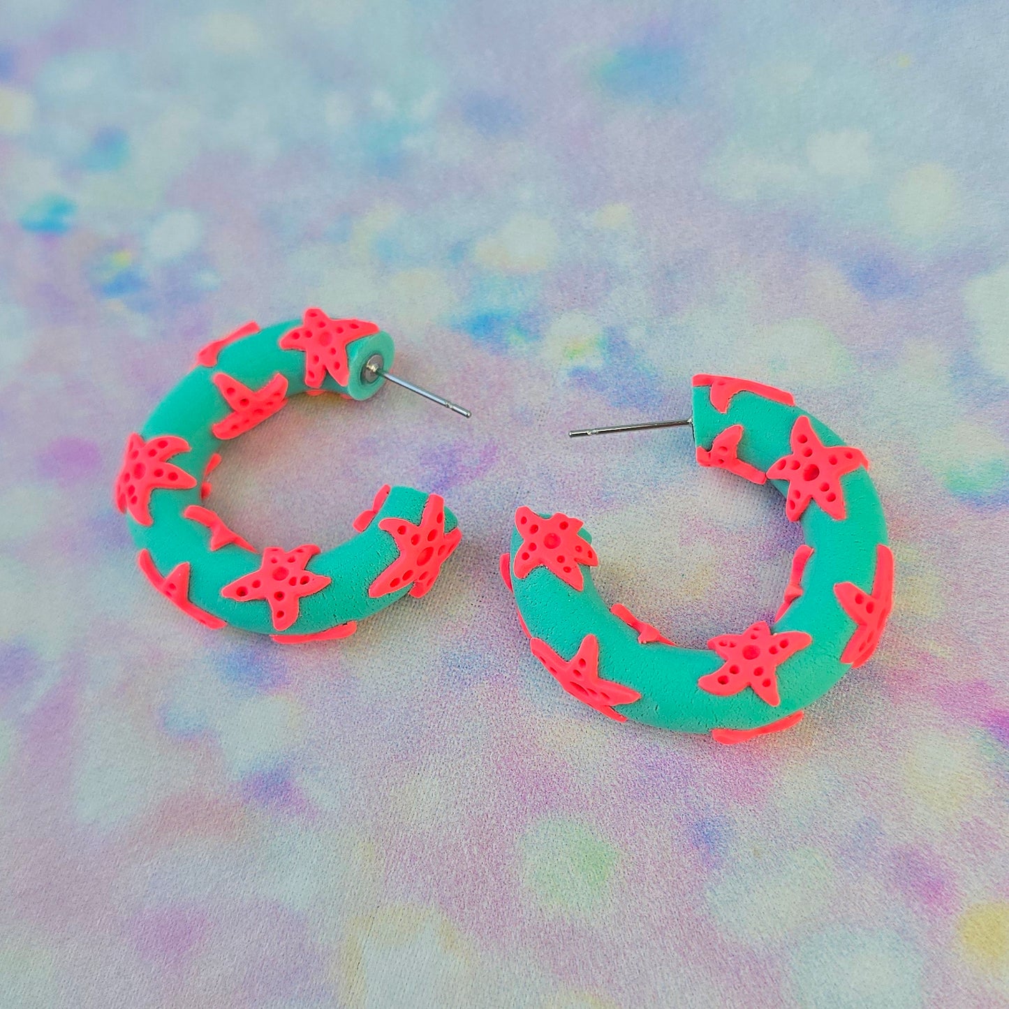 Coral Starfish Hoops