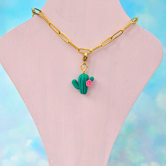 Cactus Necklace Charm (Charm Only)