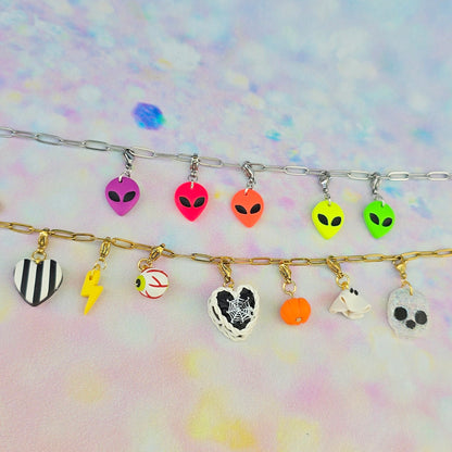 White Ghost Necklace Charm (Charm Only)