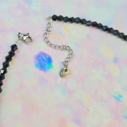 Rainbow Eyeball Glass Beaded Charm Necklace