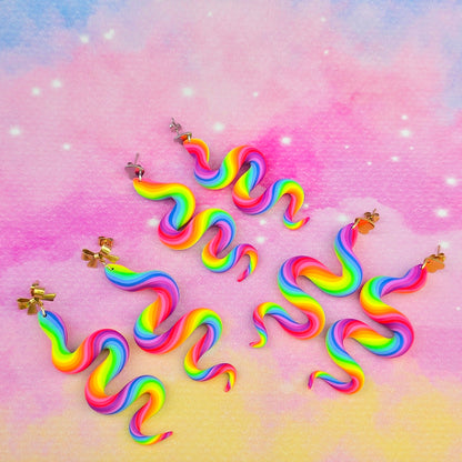 LIMITED EDITION Neon Night's Large Snake Dangles