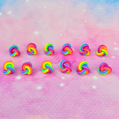 LIMITED EDITION Neon Night's Mini Knot Studs
