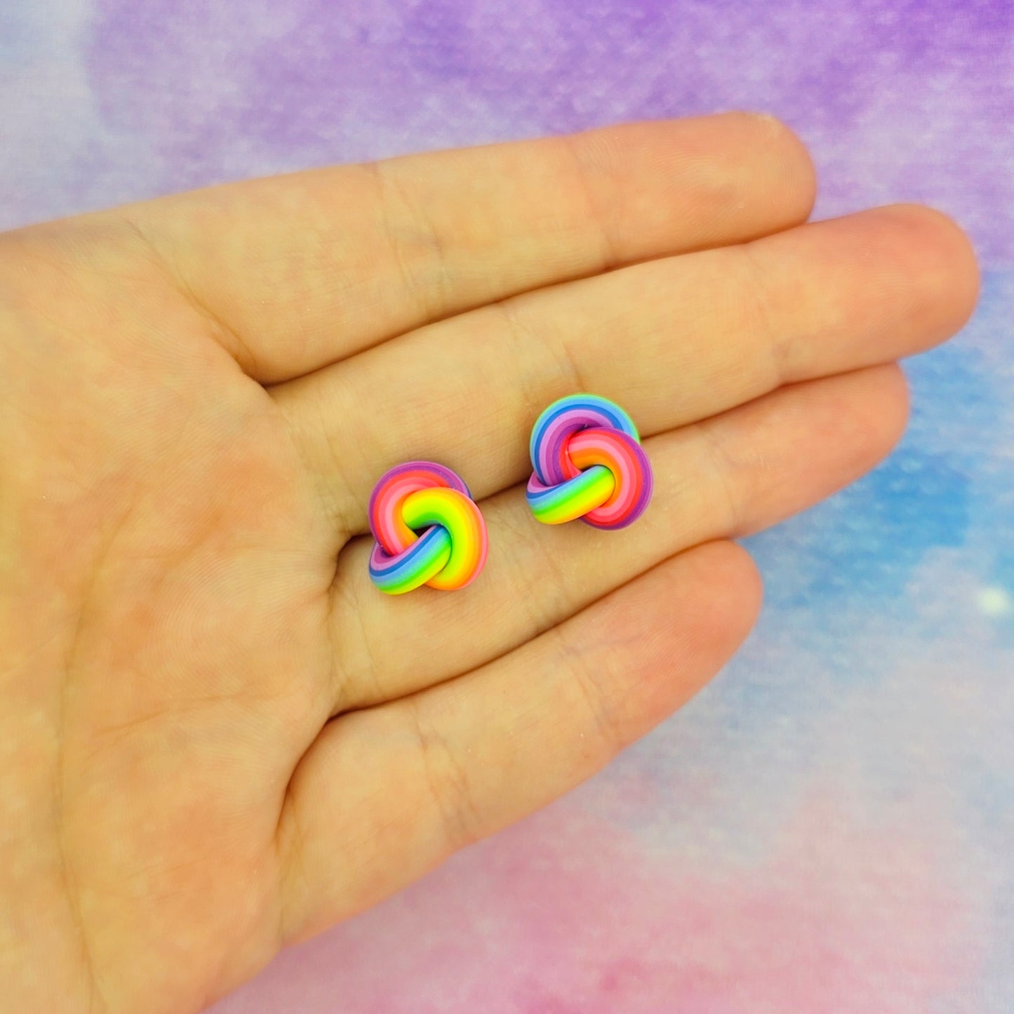 LIMITED EDITION Neon Night's Mini Knot Studs