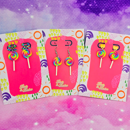 LIMITED EDITION Neon Night's Lollipop Dangles
