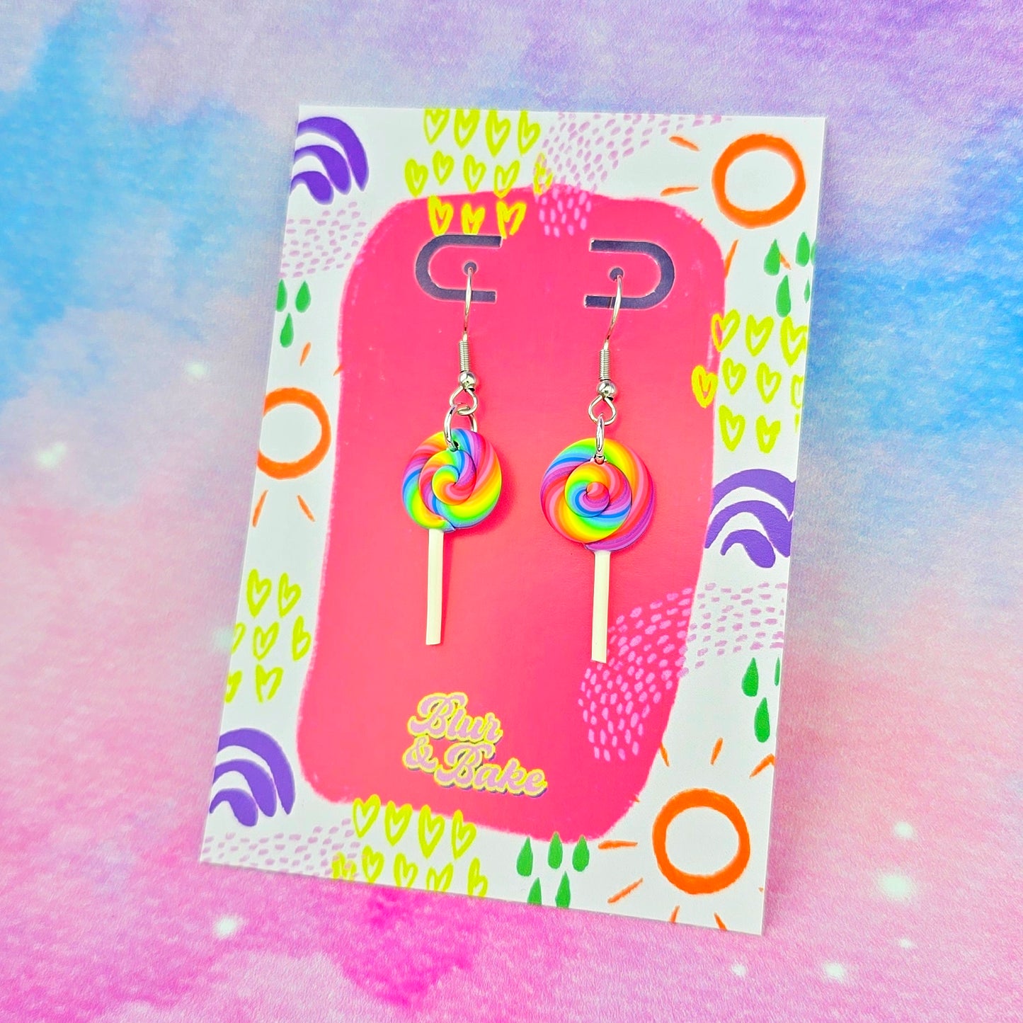 LIMITED EDITION Neon Night's Lollipop Dangles