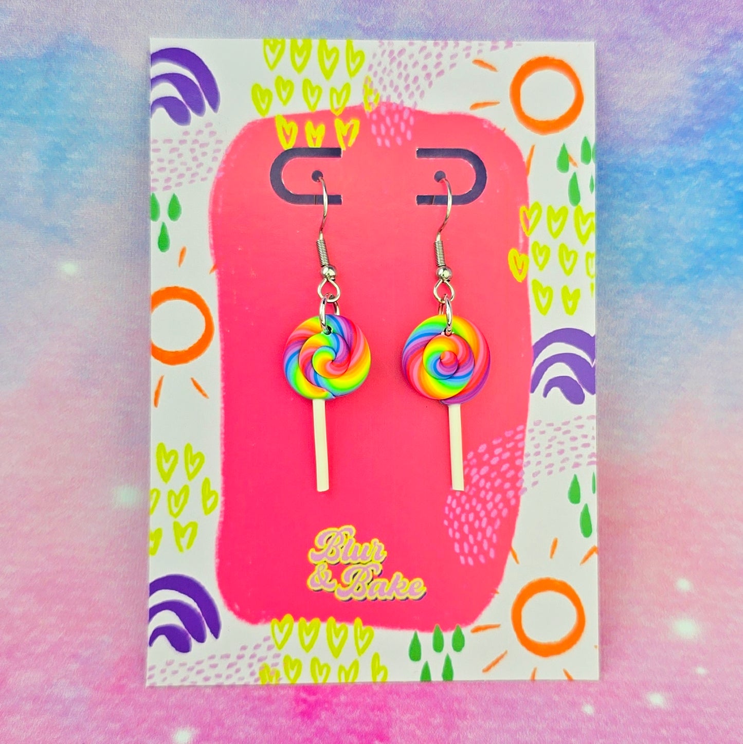 LIMITED EDITION Neon Night's Lollipop Dangles