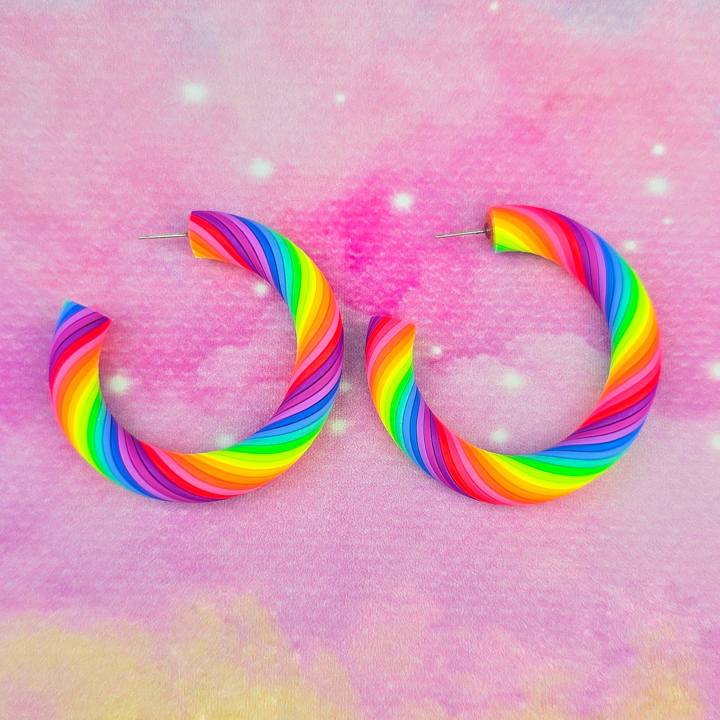 LIMITED EDITION Neon Night's Twisted Hoops