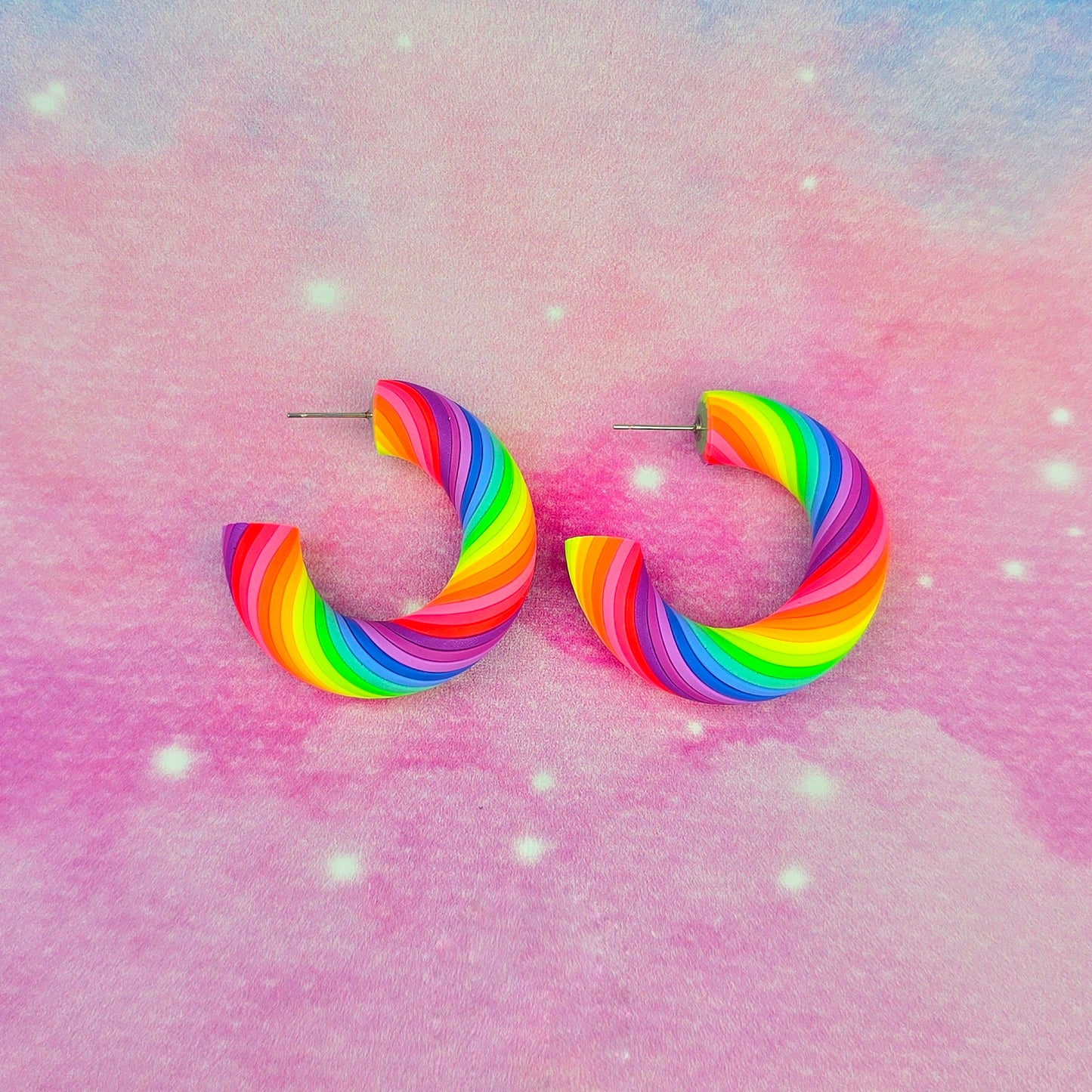 LIMITED EDITION Neon Night's Twisted Hoops