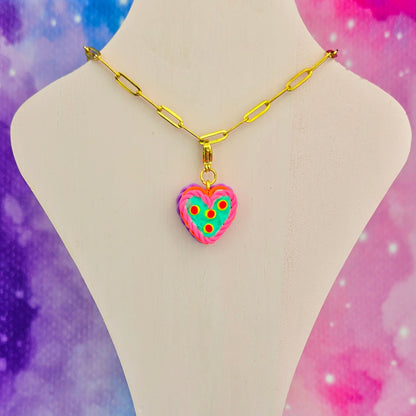 LIMITED EDITION Neon Night's Retro Cake Necklace Charm (Charm Only)