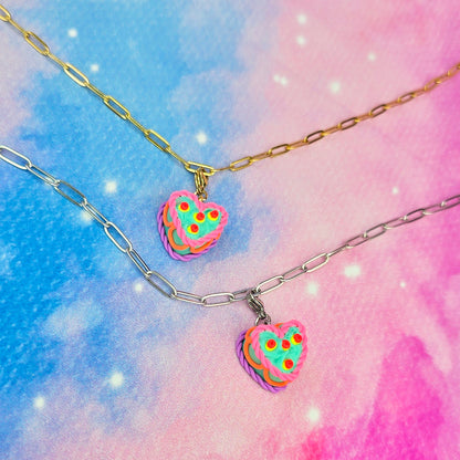 LIMITED EDITION Neon Night's Retro Cake Necklace Charm (Charm Only)