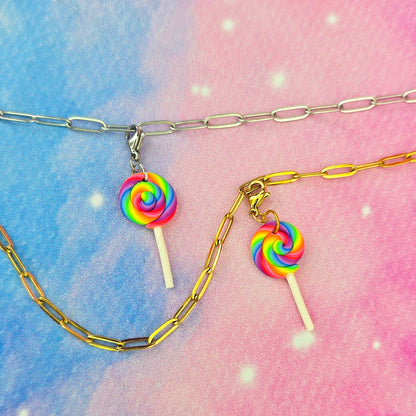 LIMITED EDITION Neon Night's Lollipop Necklace Charm (Charm Only)