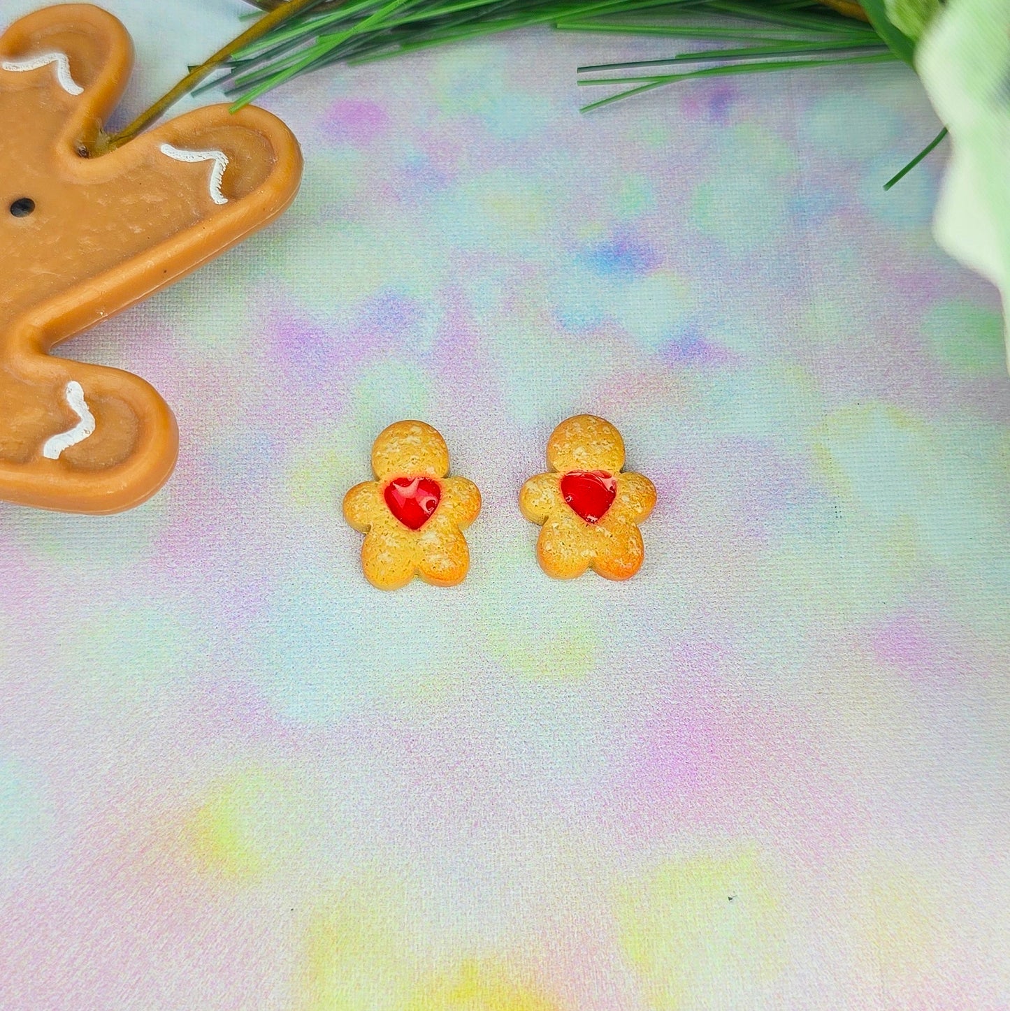 Christmas- Gingerbread Cookie Studs