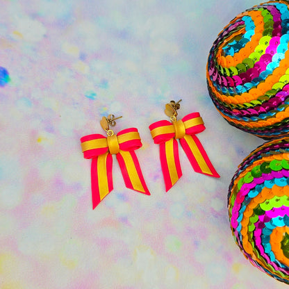 Christmas- Red and Gold Present Mini Bows