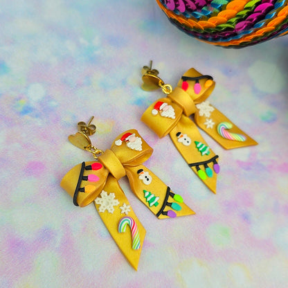 Christmas- Gold Christmas Mini Bows