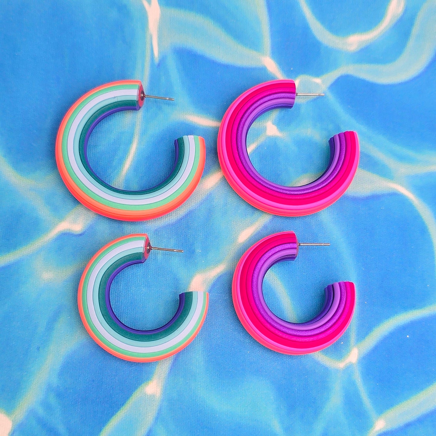 Mermaid Magic Ombre Hoops