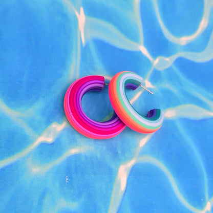 Mermaid Magic Ombre Hoops