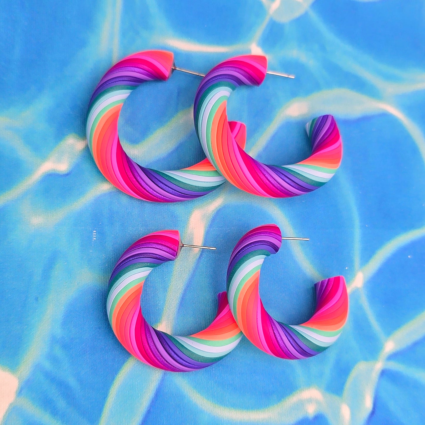 Mermaid Magic Twisted Hoops