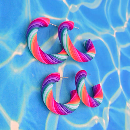 Mermaid Magic Twisted Hoops